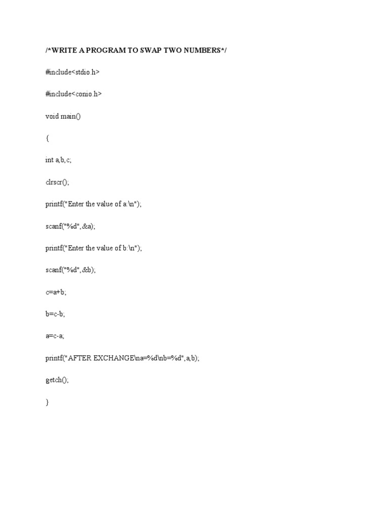C Programs for Basic Algorithms | PDF | Matrix (Mathematics ...