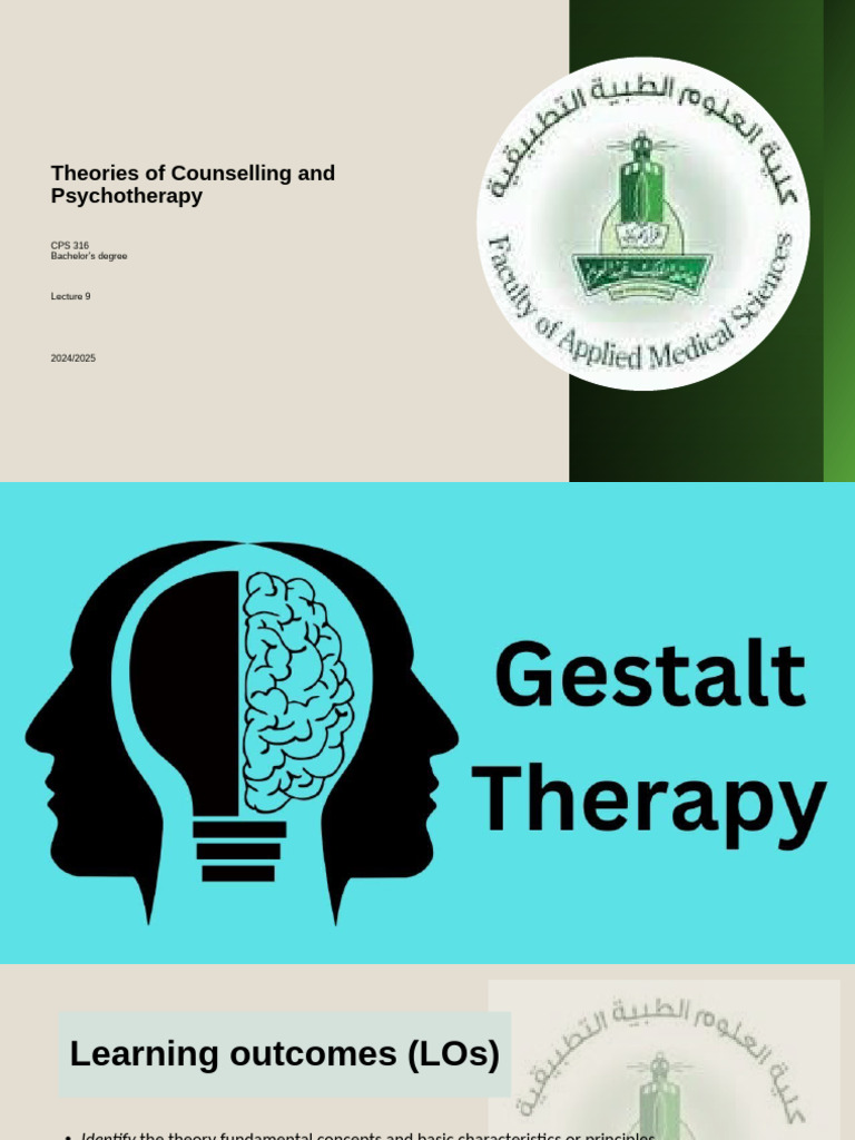 Gestalt Therapy: Principles and Techniques | PDF | Gestalt Therapy ...