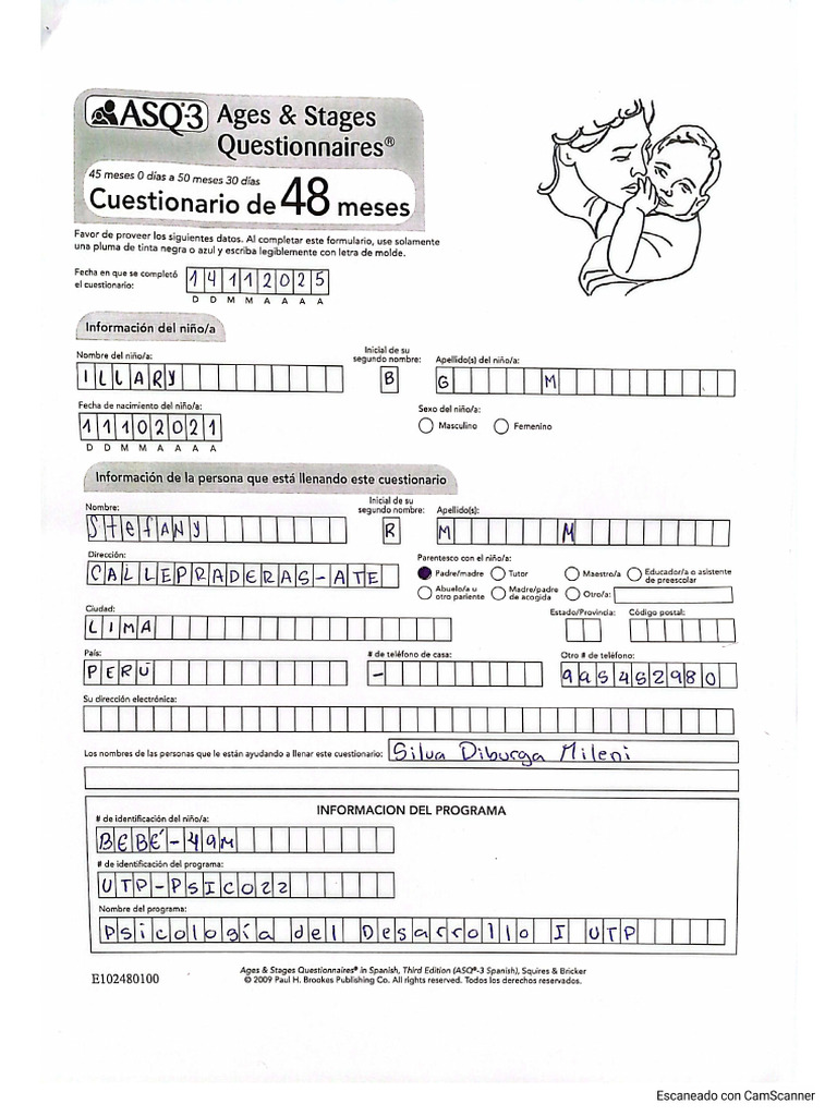 ASQ-3 - 49 Meses | PDF