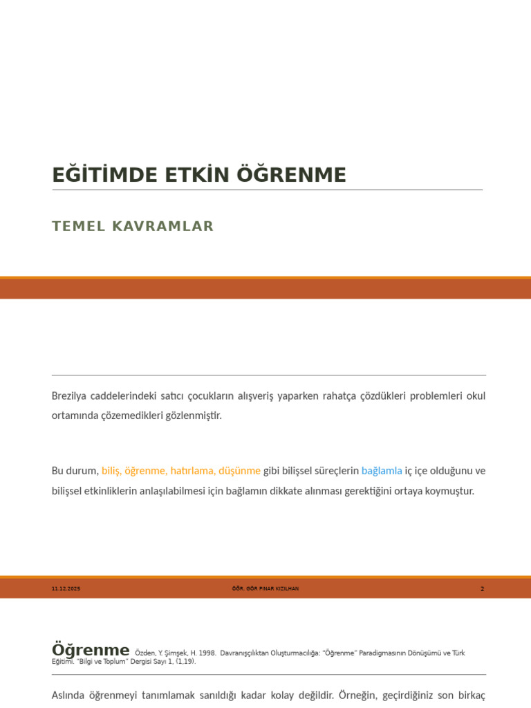 Hafta 1 Temel Kavramlar | PDF