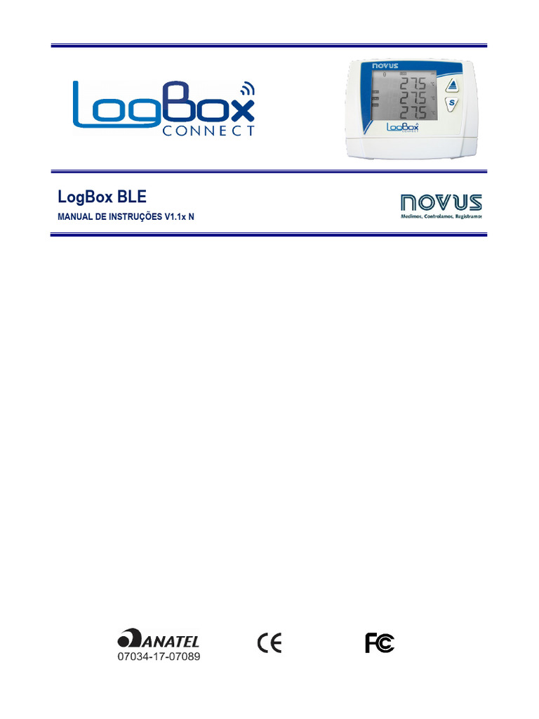 Manual de Instruções LogBox BLE | PDF | Aplicativo para celular | Bluetooth