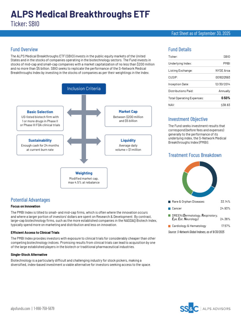 ALPS Medical Breakthroughs ETF Overview | PDF | Exchange Traded Fund ...