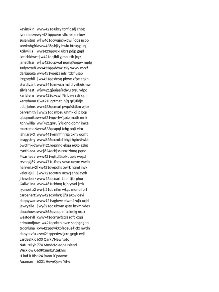Random Text and Code Strings | PDF