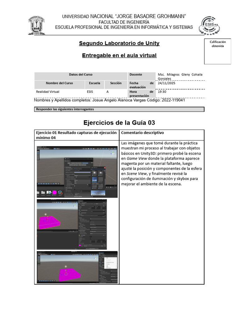 Ejercicios Prácticos en Unity 3D | PDF | Informática