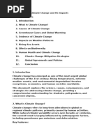 Understanding Climate Change Causes and Effects | PDF