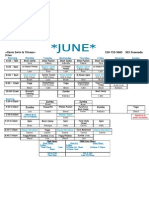 DSF June Schedule