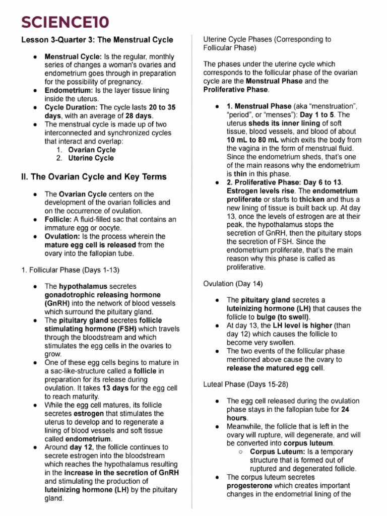 Science 10 q3 (Notes) | PDF