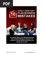 Download Home Party - 10 Deadly Home Party Plan Business Mistakes by Patricia Kagwiria Makhulo-PartyPlanPat SN9647611 doc pdf