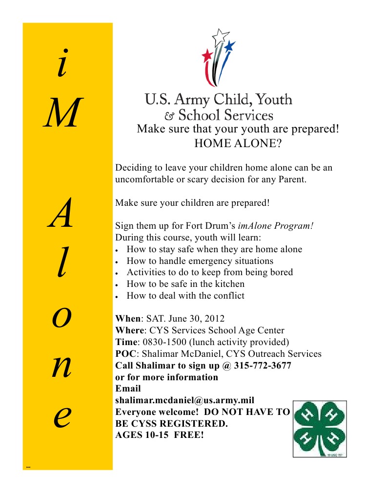 Home Alone Safety Program for Youth | PDF | Wellness