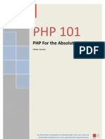 PHP 101 - PHP for the Absolute Beginners