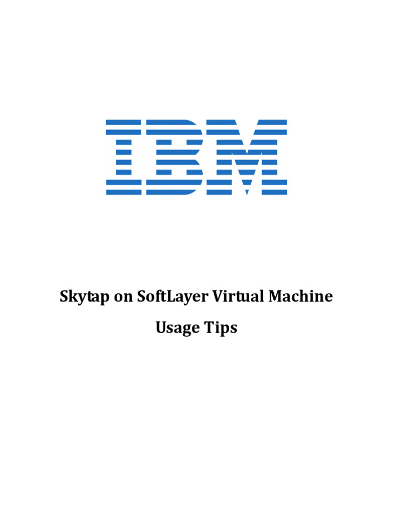 IBM Coursera - ESU01G - Skytap on SoftLayer Virtual Machine Usage Tips ...