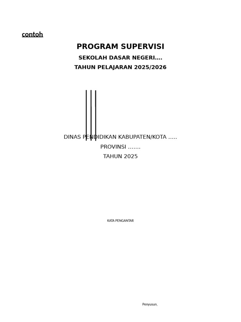 Program Supervisi SD 2025/2026 | PDF