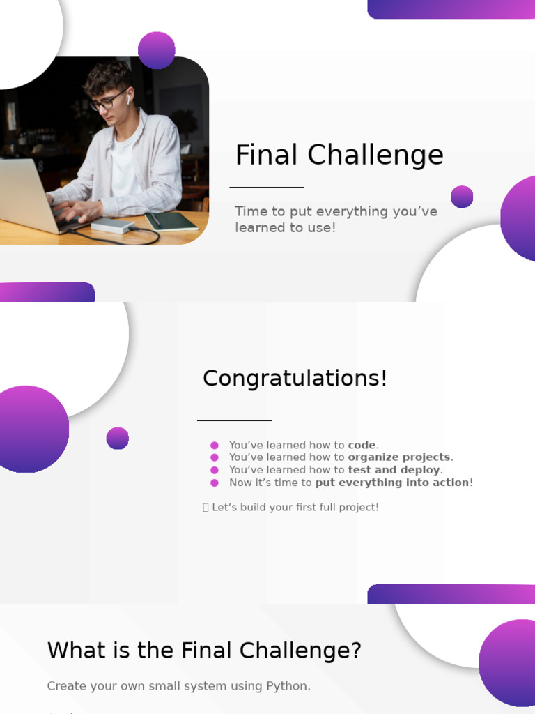 Final Project: Build Your First System | PDF | Computer Programming ...
