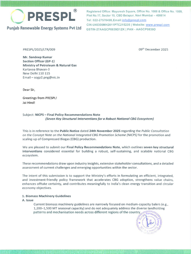 Prespl To Mopng Letter | PDF