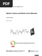 Markov Chains and Monte Carlo Methods: Ioana A. Cosma and Ludger Evers