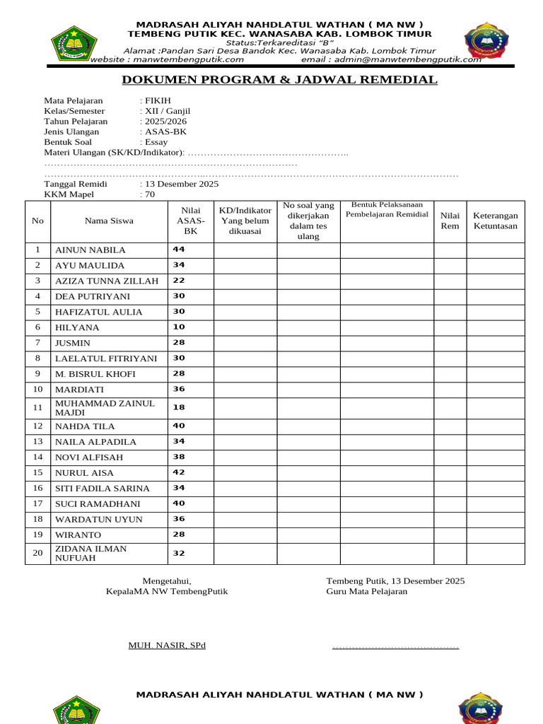 Program-Remedial-X | PDF