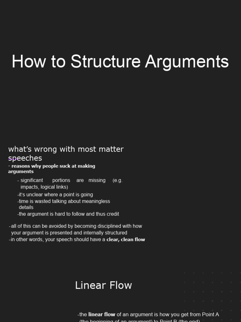 How to Structure Arguments | PDF | Argument | Populism