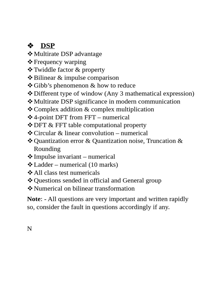 DSP | PDF