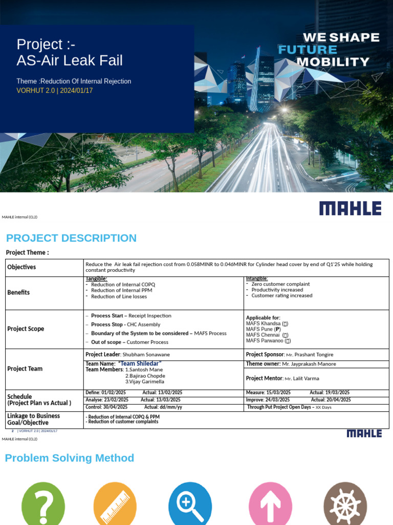 Six Sigma GB YB - Project Charter | PDF | Mechanical Engineering