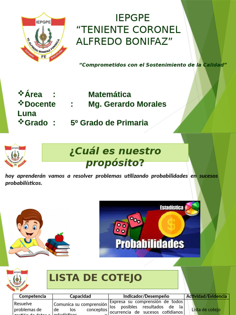 Probabilidades en Matemáticas para 5º Grado | PDF | Teoría de ...