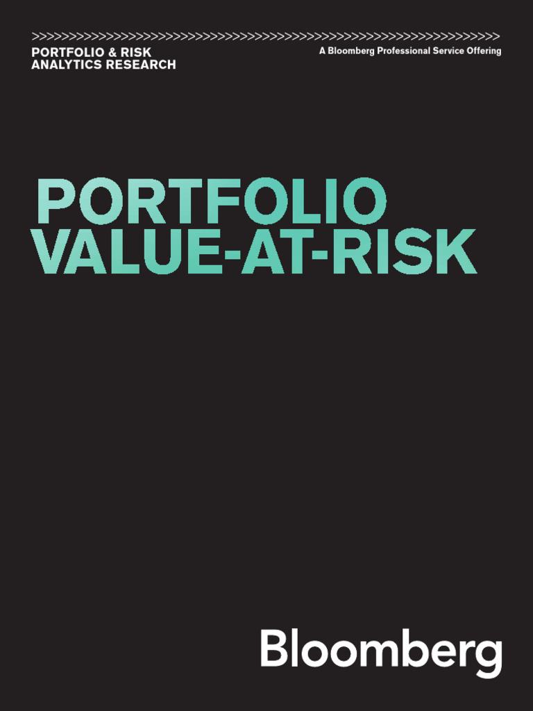 Bloomberg Portfolio Risk Analytics Guide | PDF | Value At Risk | Greeks ...