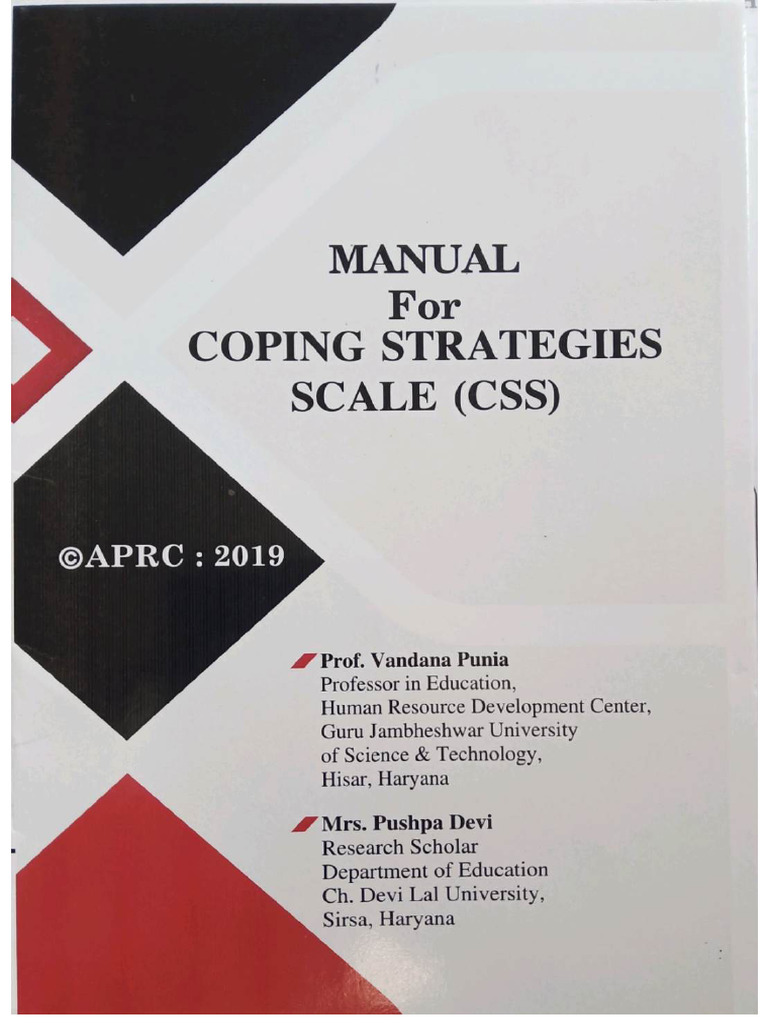 Coping Strategy Scale - Compressed | PDF
