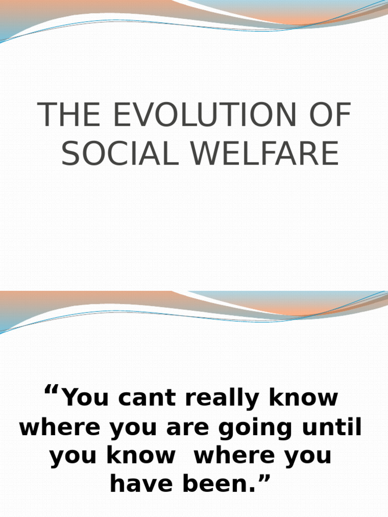 History of Social Welfare Evolution | PDF | Poverty | Poverty ...
