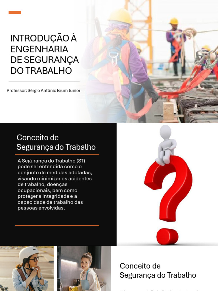 Segurana Do Trabalho - Aula 02 | PDF | Segurança e saúde ocupacional ...