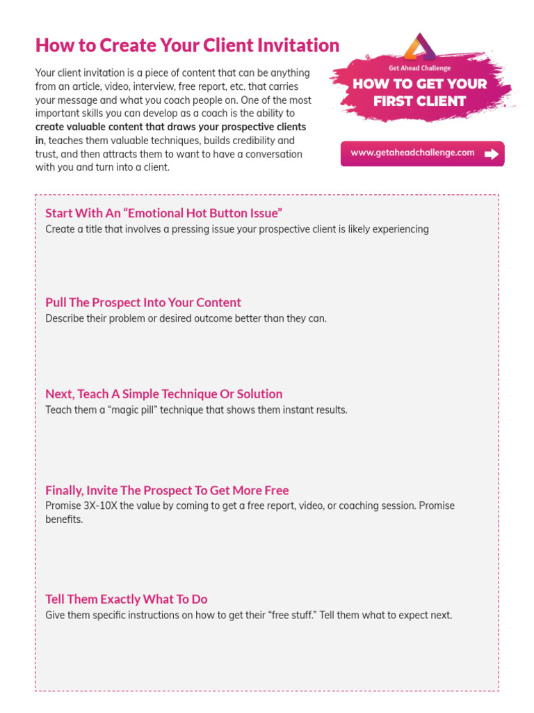 Crafting Effective Client Invitations | PDF