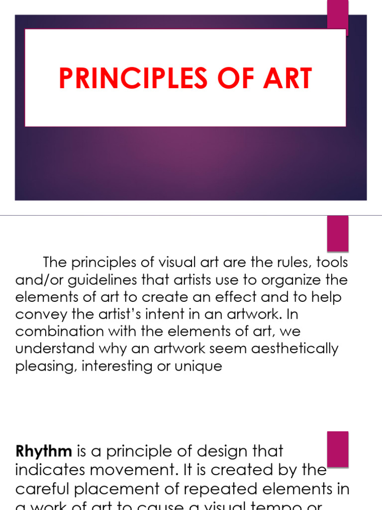 Key Principles of Visual Art Explained | PDF | The Arts