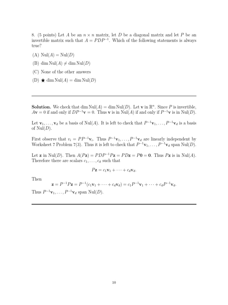 Eigenvalues and Matrix Properties Analysis | PDF | Eigenvalues And ...