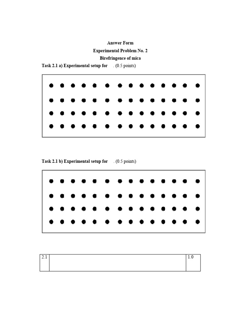 Exp2 Answer Form | PDF