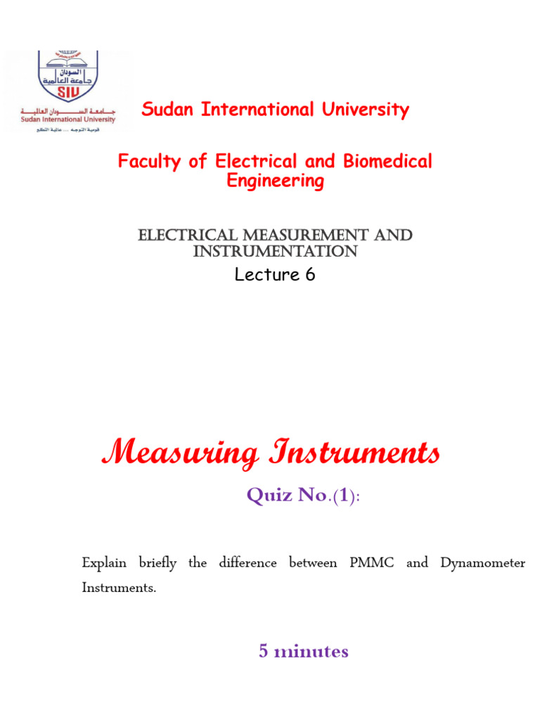 Electrical Measurement Instruments Overview | PDF | Voltage | Electronics