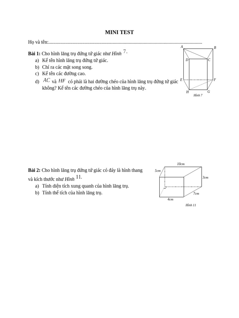 Mini Test 2004 | PDF