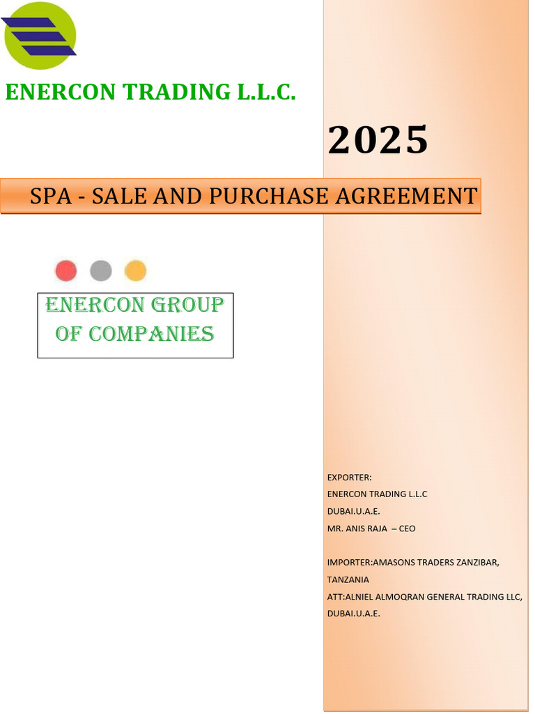 Sugar Spa Draft | PDF | Letter Of Credit | Arbitration
