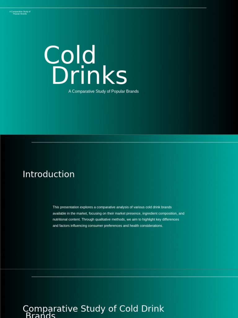Cold Drinks | PDF | Brand | Consumer Behaviour