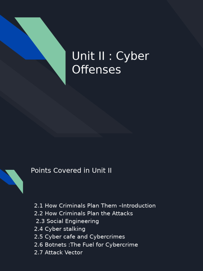 PCC - Unit II First Half | PDF | Security Hacker | Cybercrime