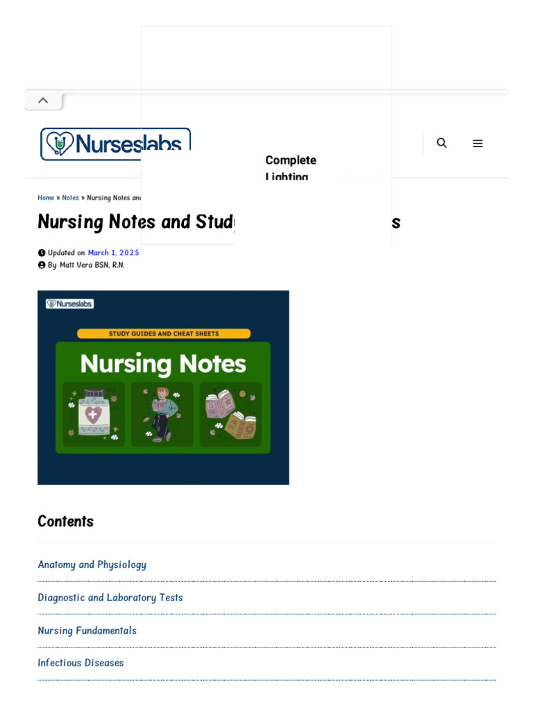 Nursing Study Guides and Notes | PDF | Pregnancy | Myocardial Infarction