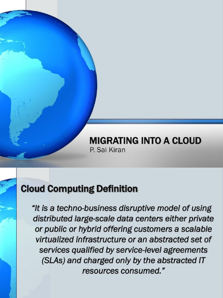 Migration Into Cloud | PDF