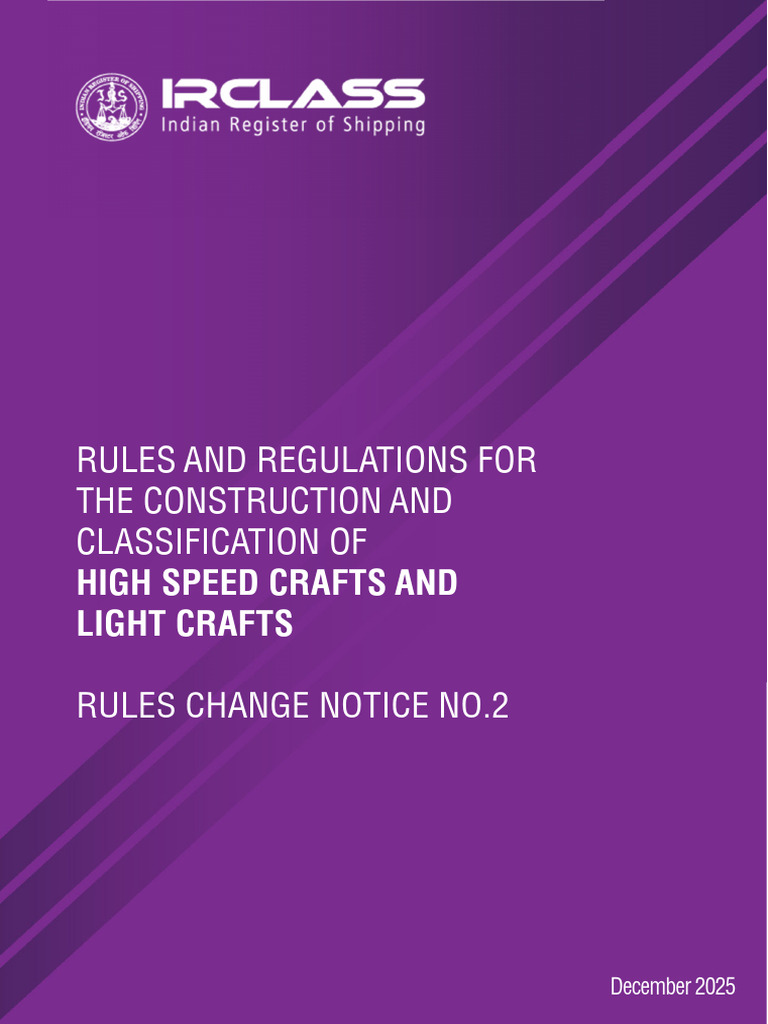 High Speed Crafts Regulations Update | PDF | Pipe (Fluid Conveyance ...