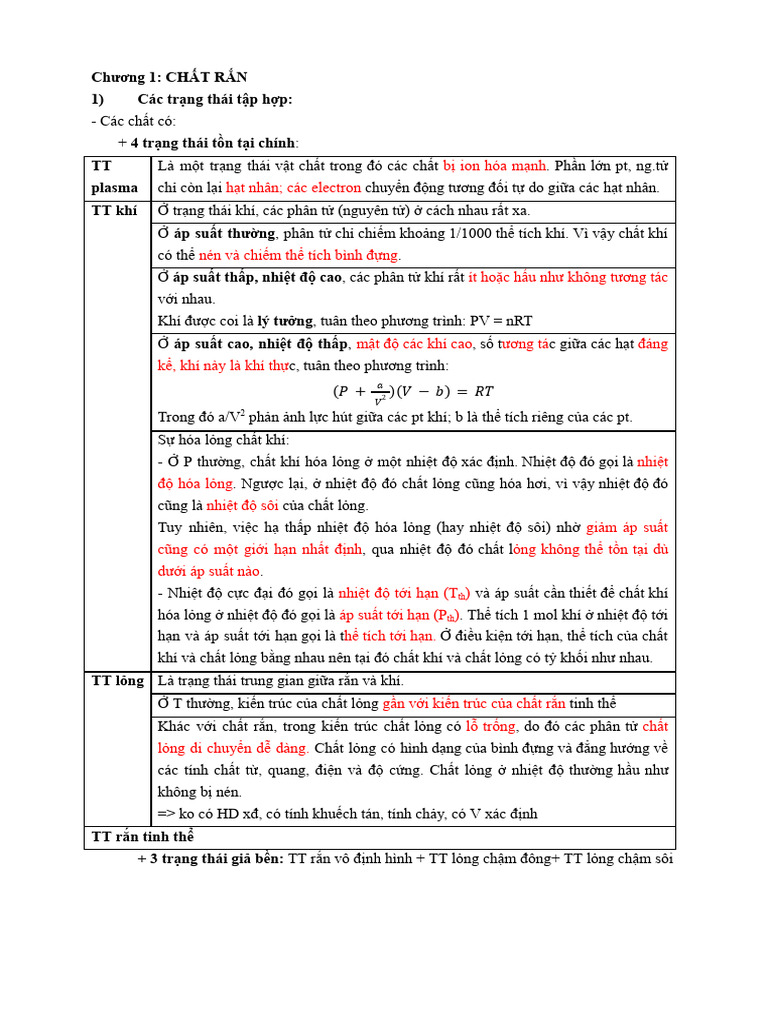 Lý Thuyết Vô Cơ | PDF
