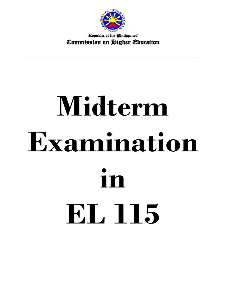 EL 115 Beowulf Midterm Exam Guide | PDF | Poetry | English Language