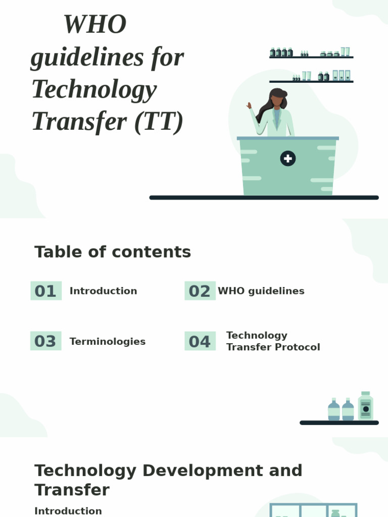 WHO Technology Transfer Guidelines | PDF | Verification And Validation