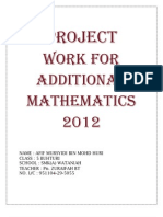 Additional Mathematics Project Work Kelantan 2/2012