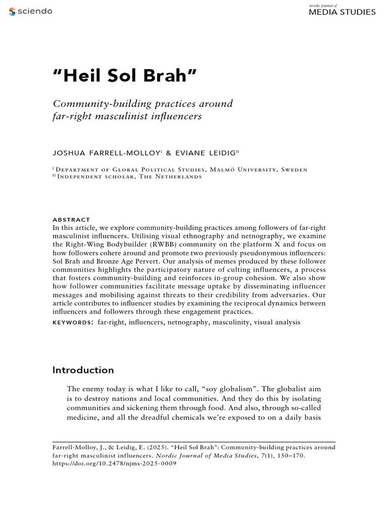 Heil Sol Brah Community-Building Practices Around | PDF