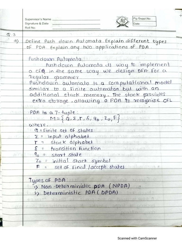 Toc Emd Sem Solution Unit 4 (May June 2024) | PDF