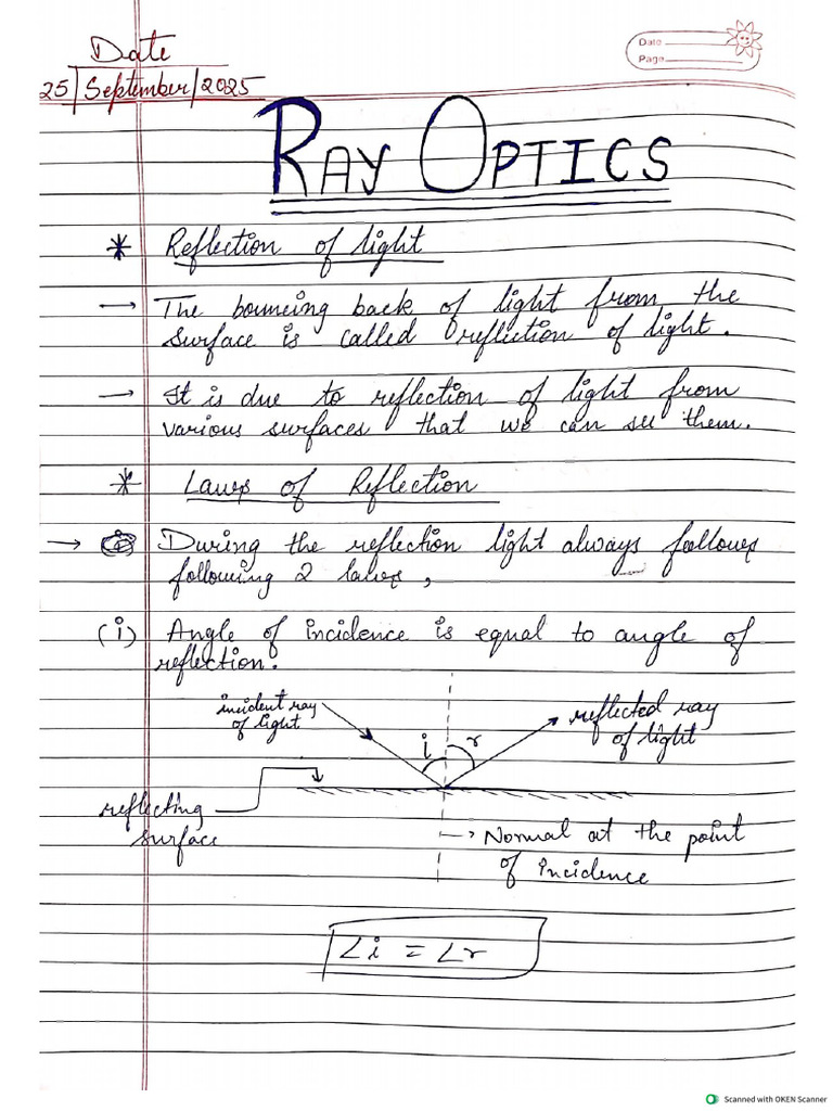 Ray Optics | PDF