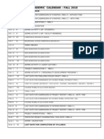 2018-2019 Official Academic Calendar: Carnegie Mellon University Fall 2018  Semester | PDF | Academic Term | Graduate School