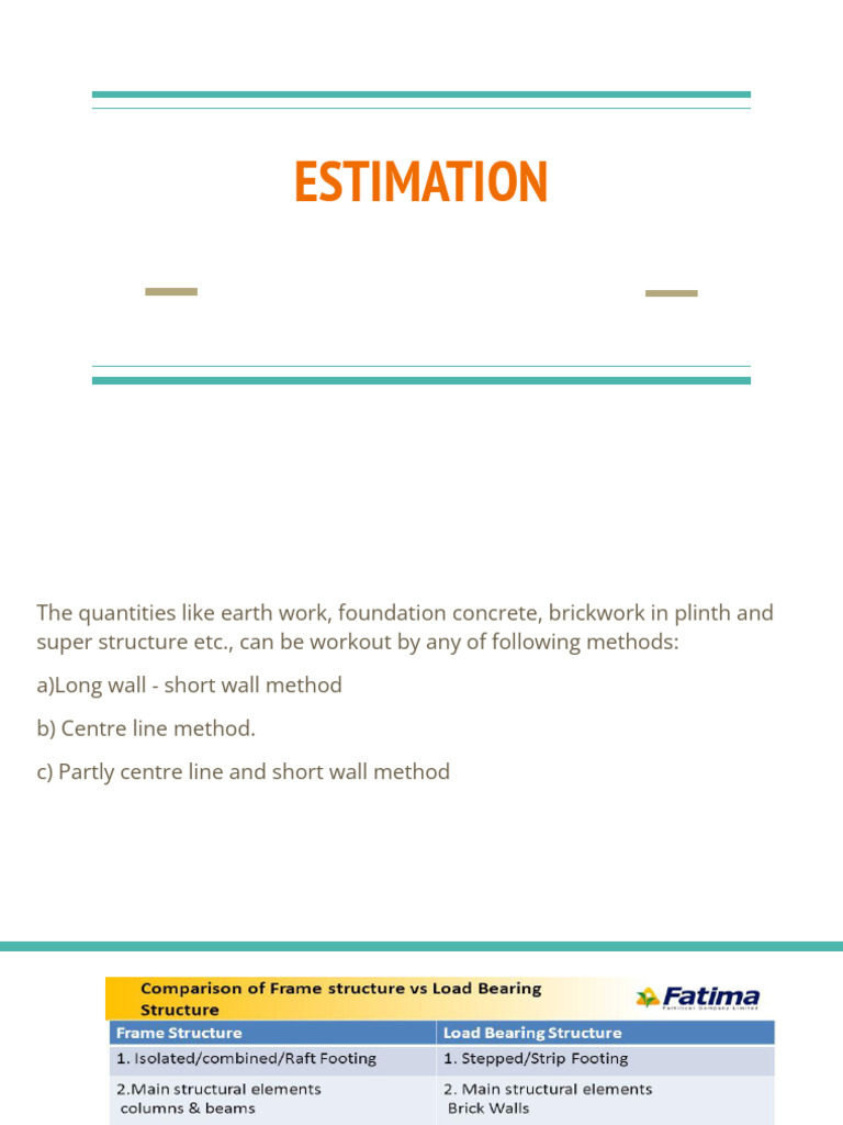 Estimation Methods for Construction Quantities | PDF