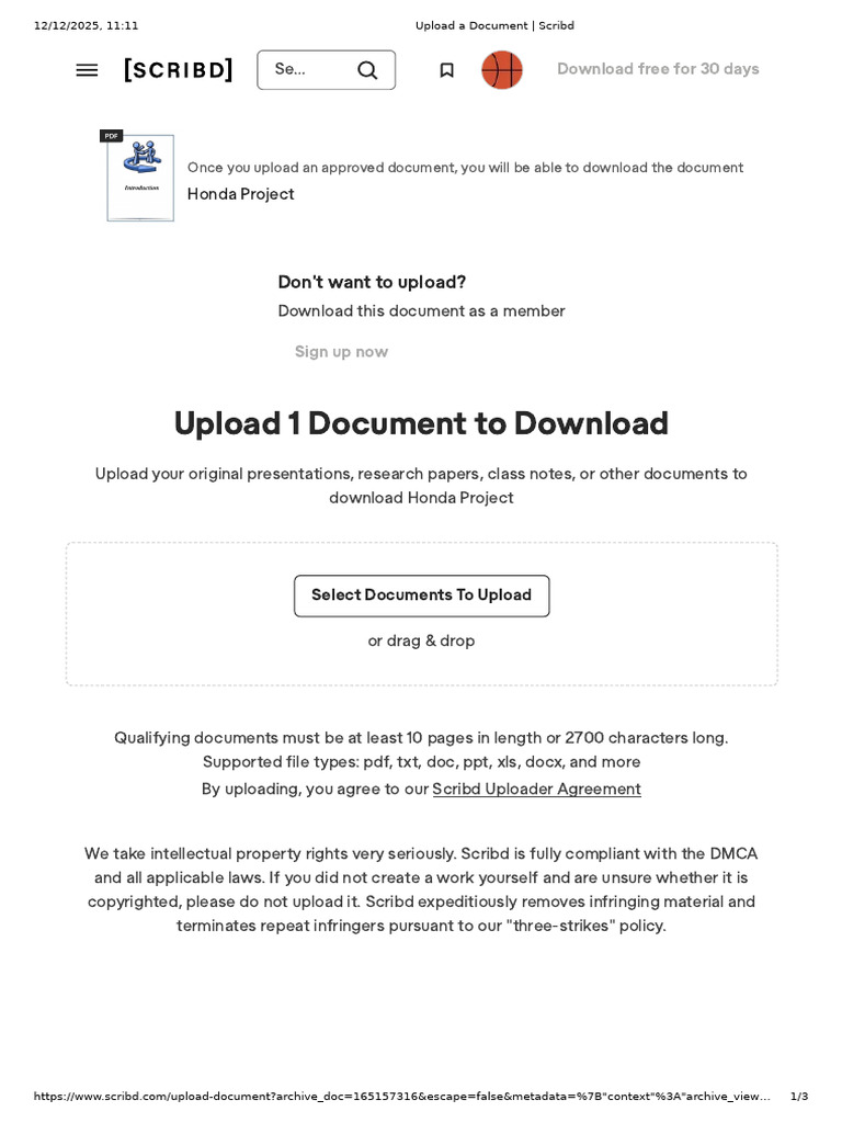 Upload Documents to Scribd for Free | PDF | Scribd
